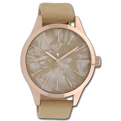 Oozoo Damen Armbanduhr Timepieces Analog Textil rosa UOC10070