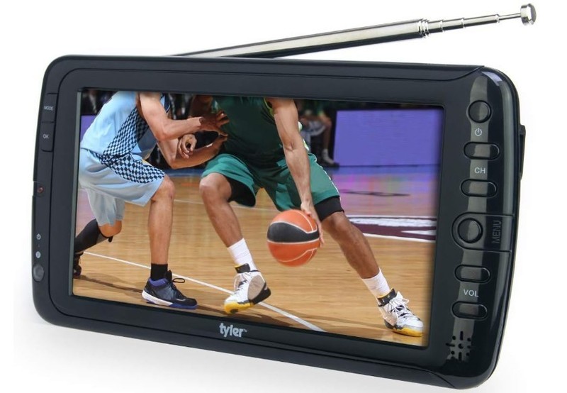 Tyler TTV701 7" Portable Widescreen LCD TV with Detachable Antennas, USB/SD Card