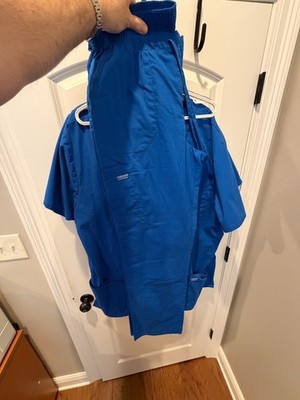 CHEROKEE SCRUBS-TALL-Tapered-leg cargo pants-LARGE TALL Royal Blue WW190ROYALTL