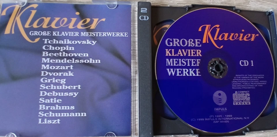 Klavier - Große Klavier Meisterwerke - 2 CD-Set / Impuls 1999, IMP 99405/99406 - Bild 2 von 4