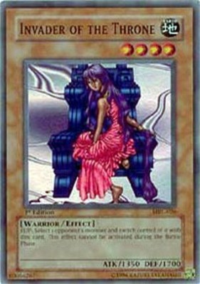 Damaged, English Yu Gi Oh Invader of the Throne - MRL-026 - Super Rare - Unlimit