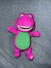 Fisher-Price Barney  s World Plush 8" Barney Purple Dinosaur Stuffed Animal