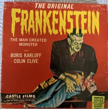 The Original FRANKENSTEIN SUPER 8 FILM IN CASTLE FILMS BOX BORIS KARLOFF