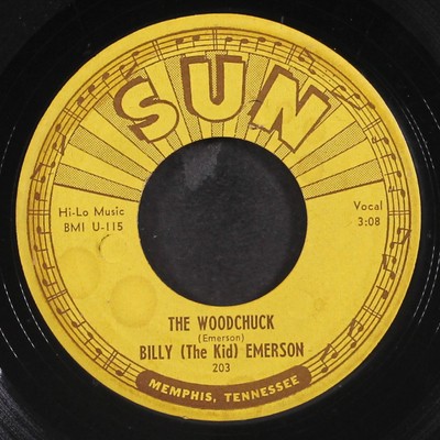 BILLY (THE KID) EMERSON: i'm not going home / the woodchuck SUN 7'' Single 45 RPM