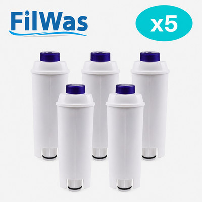 5x FilWas Wasserfilter passend für DeLonghi ECAM44 ECAM45 Eletta