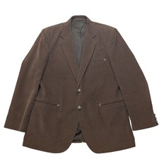 Vintage USA Circle S Corduroy Western Blazer Mens 44R Brown Ranch Sport Coat