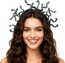 Medusa Kopfschmuck,Medusa Haarreif,Kostüm Schlangen Halloween Damen Haarschmuck,