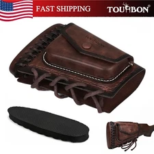 TOURBON Leather Recoil Pad Cheek Rest Shell Pouch Stock Cover-Special offer
