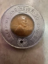 Keep Me And Never Go Broke Encased Penny 1948-S Cent
