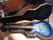 PRS SE Hollowbody II Blue Flame Maple W/ Locking Hard Case