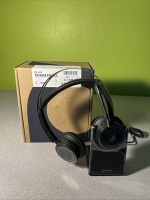 Plantronics 213727 02 Poly Voyager Focus 2 UC USB A Headset Bluetooth Headphones