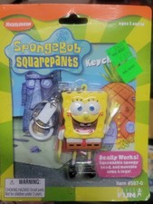 2000 Nickelodeon SpongeBob Squarepants keychain new in package item 587-0
