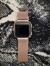 Fitbit Versa Lite Rose Gold Color With Magnetic Watch Band And Screen Protector