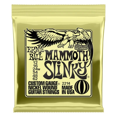 Ernie Ball Mammut Slinky nickelumwundene Saiten für E-Gitarre (0,012 - 0,062)