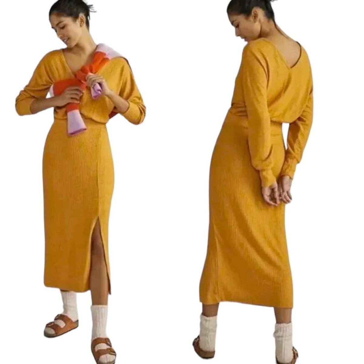 Anthropologie Daily Practice Barre Midi Dress Sz XS Honey | eBay Anthropologie Daily Practice Barre Midi Dress Sz XS Honey | eBay