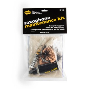 Mint Herco HE108 Saxophone Maintenance Kit | Swab, Cleaner, Cloth, Key Oil, etc