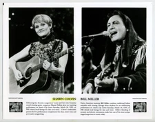 1995 PBS B&W Photo Approx 8x10- Austin City Limits- Shawn Colvin, Bill Miller