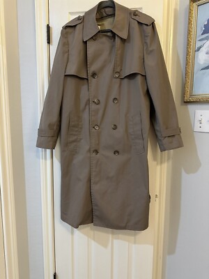 VINTAGE MEN’s LONDON FOG TRENCH TAN 42R
