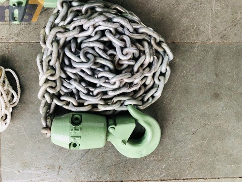JDN PROFI 0401492 PNEUMATIC AIR CHAIN HOIST 1 TON CAPACITY 15 FT. CHAIN - Picture 3 of 6