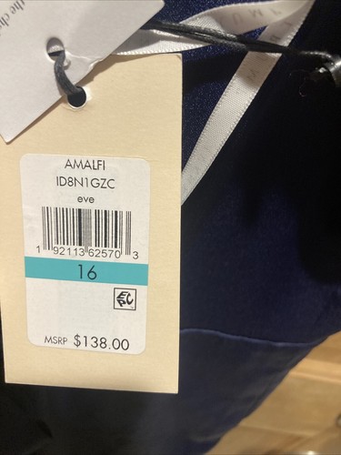 Tuta IVANKA TRUMP taglia 16 senza maniche blu navy con zip sul retro - Foto 3 di 6
