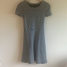 NWT Madewell Gallerist Blue and White Striped Dress XS