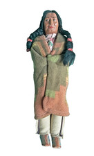 Large Vintage Skookum doll 15 in. Camp Blanket w/ label