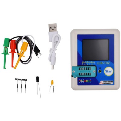 LCR-TC2 transistor tester high-  upgraded version with Cable Kit #A6-9