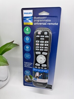 Philips 4-Device Universal Remote Control Pearl black