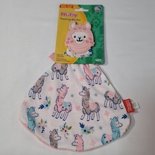 Nuby Teething Blankie Blanket 0 Months BPA Free Silicone Teether Llama NWT
