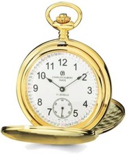 Charles Hubert IP-plated Stainless Steel White Dial Pocket Watch XWA4338