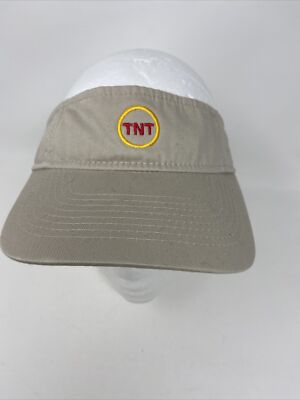 Vintage TNT Cable TV Channel Advertising Visor Hat Head Shots Tag