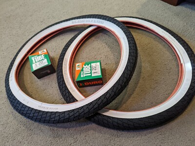 NEW RALSON BMX BICYCLE TIRES WHITEWALLS 