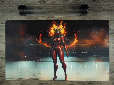 Ygomat Elemental Hero Burstinatrix Trading Card Game Playmat Free Best Tube /Bag