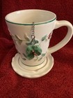 “Pfaltzgraff” Winterberry Pattern, Tea Cup/Lid w/ Stainless Infuser-NEW w/o TAGS — photo 2