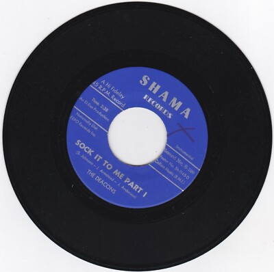 FUNK 45RPM - THE DEACONS ON SHAMA RECORDS - RARE!  BEAUTIFUL COPY!  SOUND CLIP