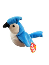 TY Beanie Baby Rocket The Blue Jay DOB 3/12/97 Retired w/Hang Tag