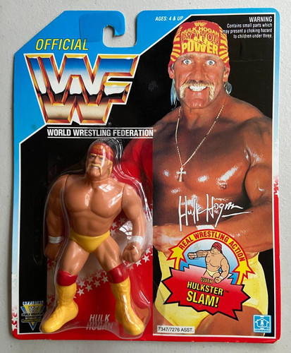 WWF Hasbro Hulk Hogan Wrestling Figure WWE Vintage...