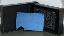 PREMIUM Metal Slim Minimalist RFID Card Wallet - Midnight Blue