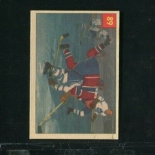 1954-55 Parkhurst Hockey 89 Floyd Curry EXMT