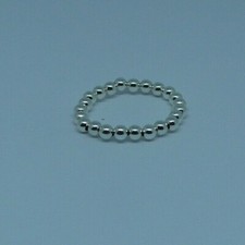 3mm Sterling Silver Beaded Ring