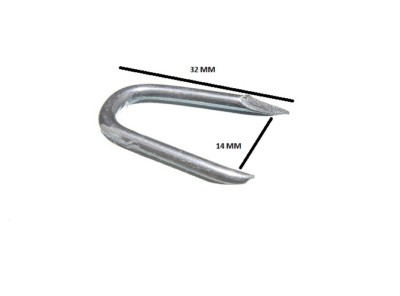 Galvanised Netting Fencing Staples U Nail 30 Mm Pack Size 250