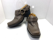 VTG 90's Y2K Lower East Side Womens US 8 Brown Chunky Mules Clog Bootie Shoes