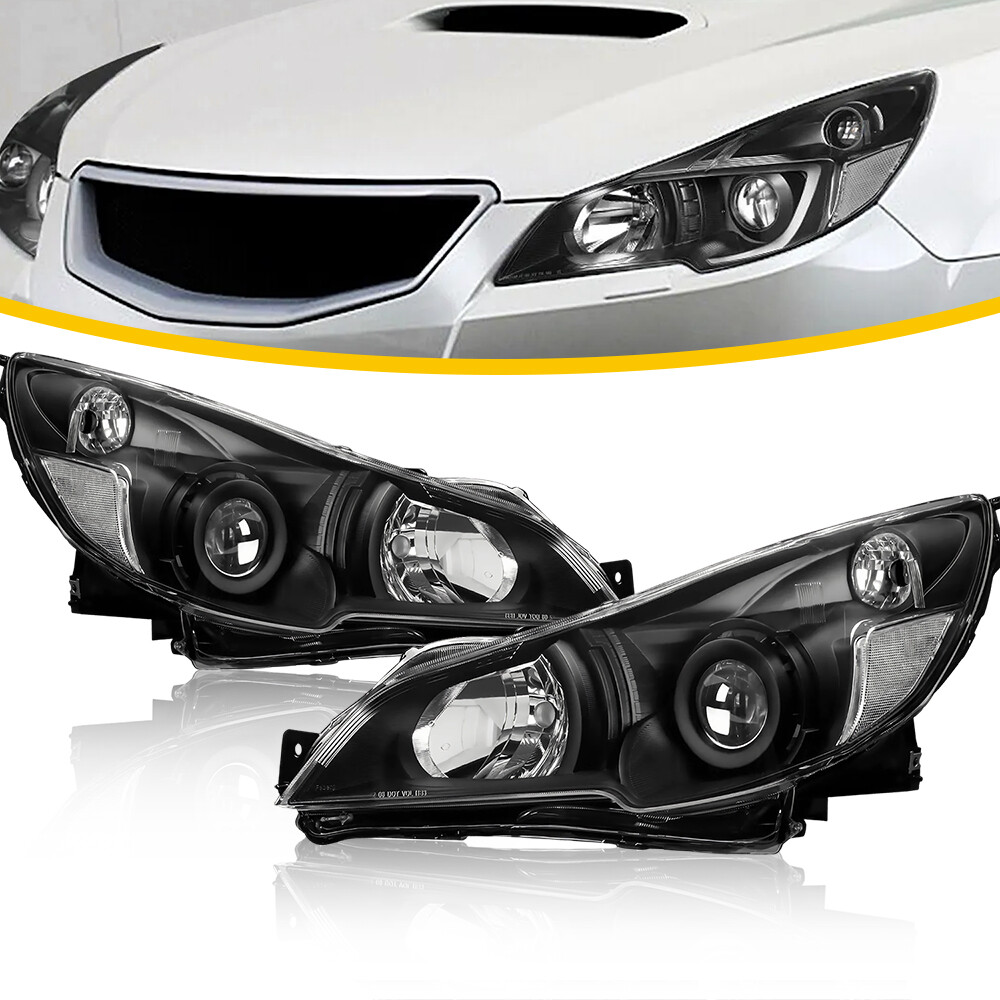 For 2010-2014 Subaru Outback Legacy Projector Headlights Assembly LH+RH Pair