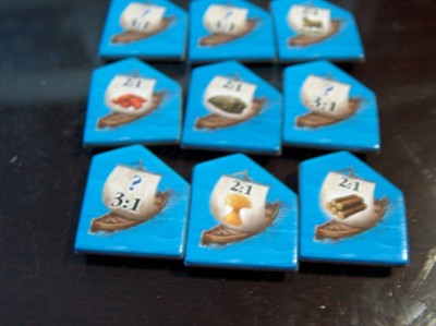 Catan 3071 Harbor Markers Tokens 5 Sided Replacement Game Pieces 3071 ...
