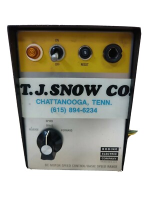 Bodine Electric Company ASH-500 Encased Type DC Motor Speed Control Basic Range