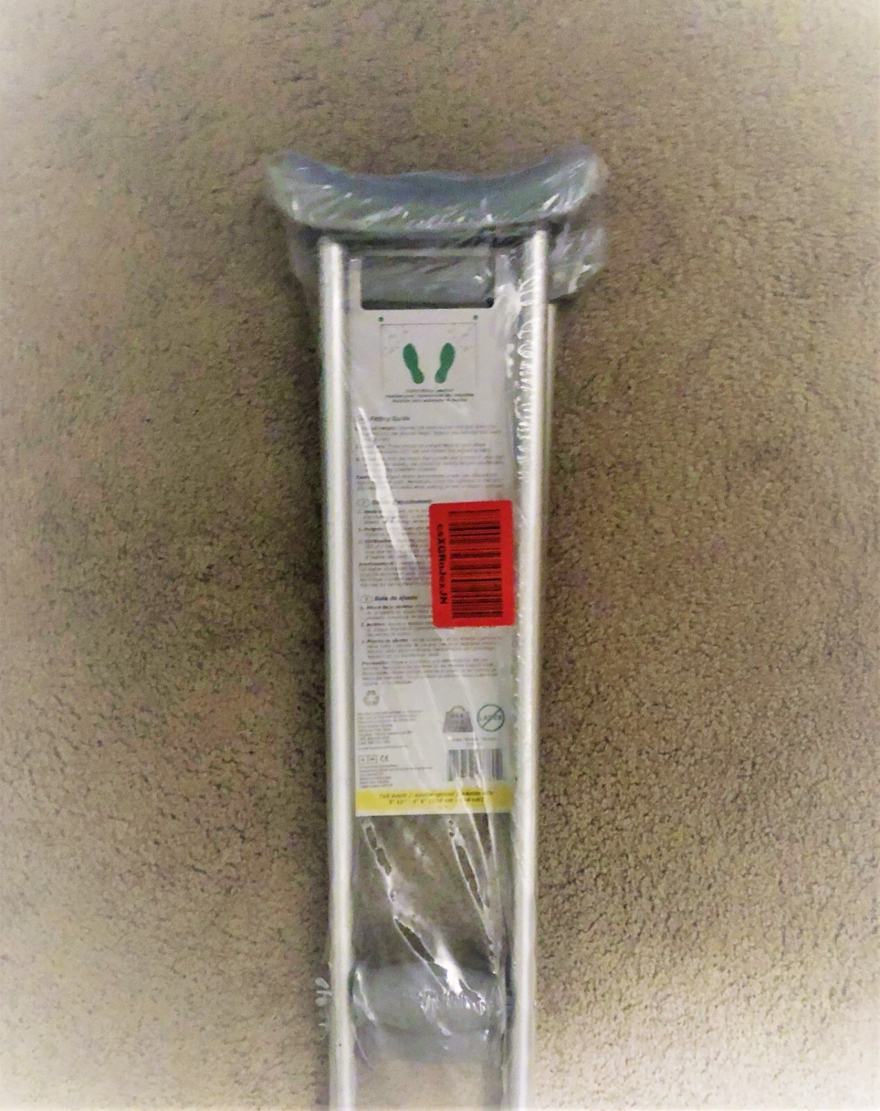 New Hugo Comfort Max 721780 Lightweight Adjustable Aluminum Crutches