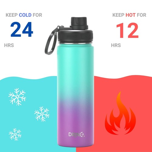 Botella de agua de acero inoxidable con aislamiento de doble pared frasco deportivo 32 oz 22 oz - Imagen 60 de 97
