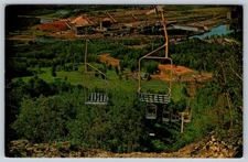 Fort William Ski Club Chair Lift And Great Lakes Paper Mill Ontario Postcard #2
