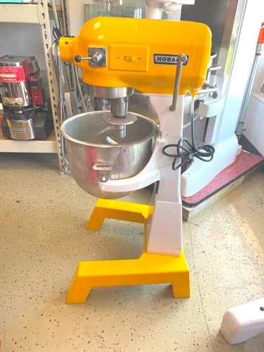 Mixer/ Hobart A-200 Floor-Tall Model w/ Attachments/Refurbished Yellow-White