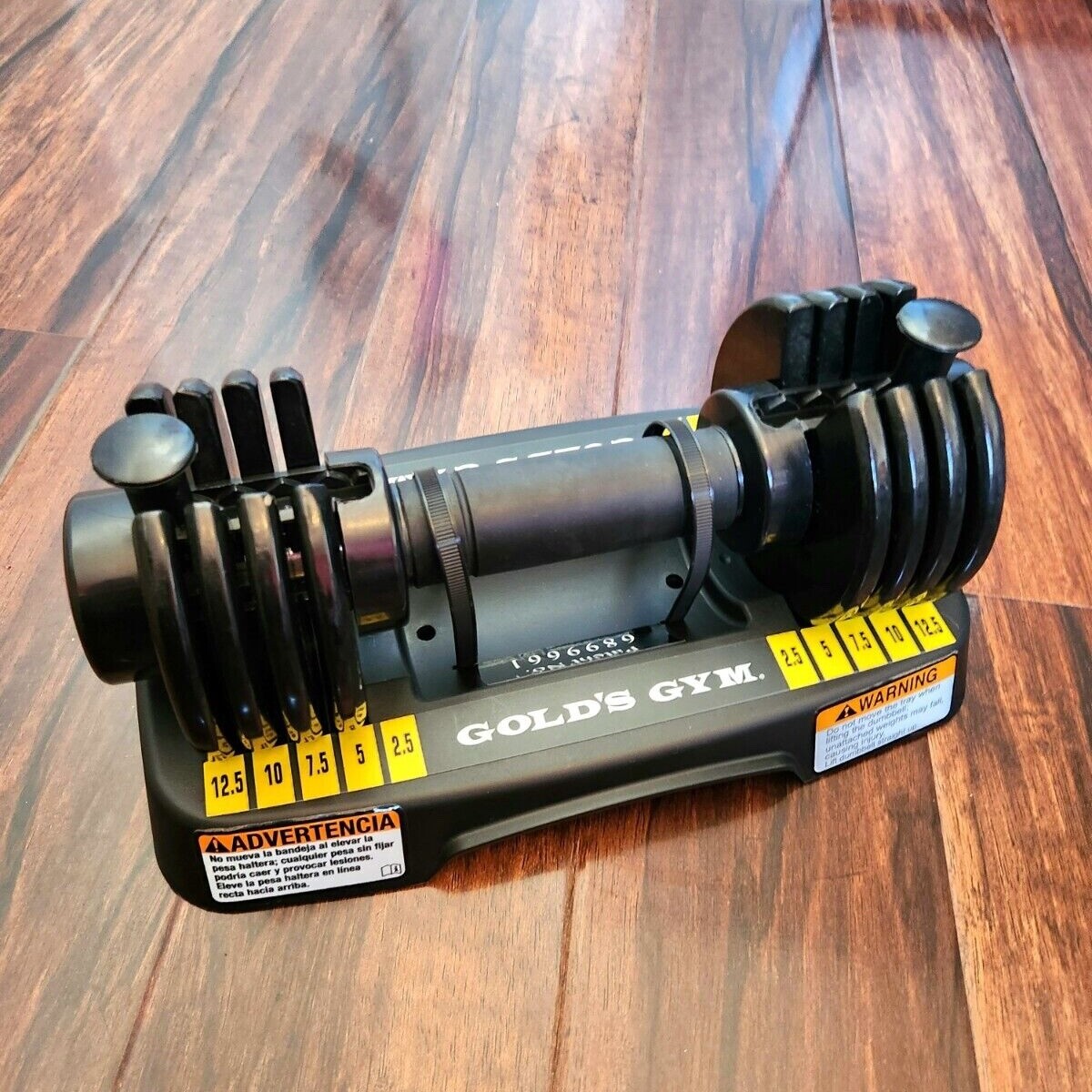 Gold's Gym 12.5 Lb Adjustable Black Dumbbells (pair in great